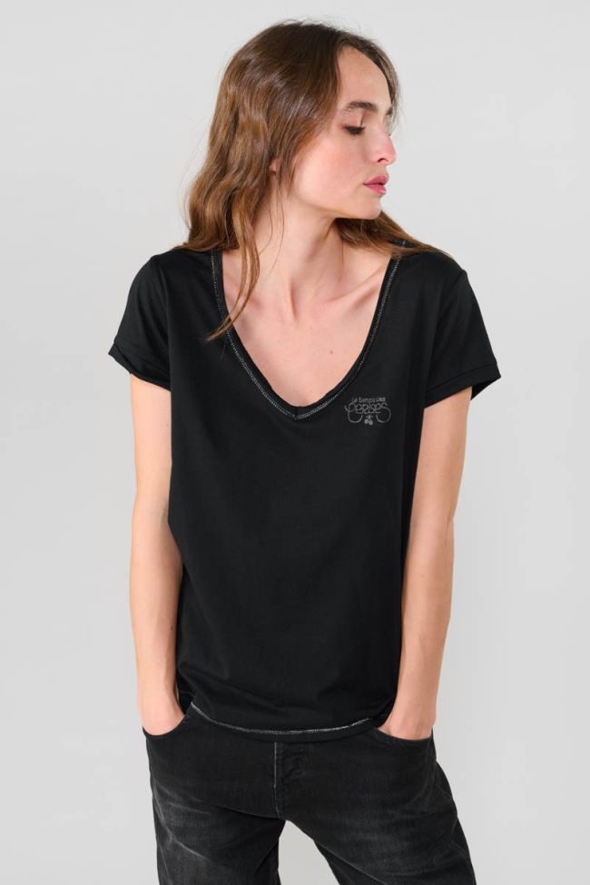T-shirt Digori in schwarz