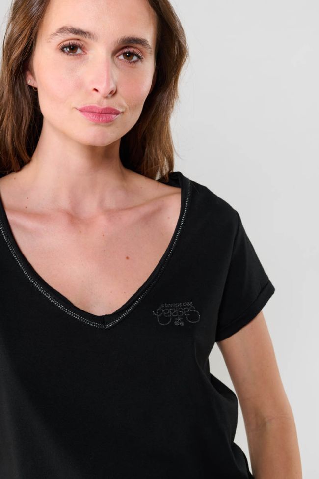 T-shirt Digori in schwarz