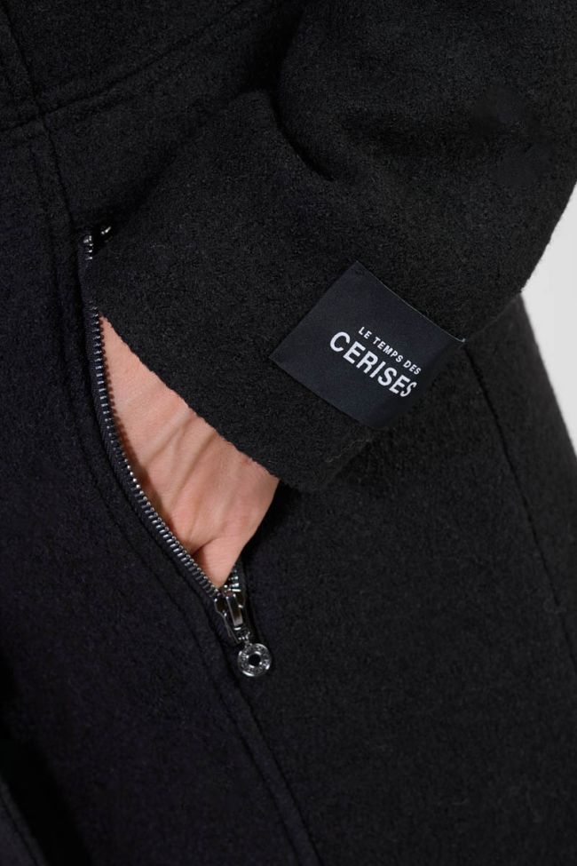 Mantel Kaplan in schwarz