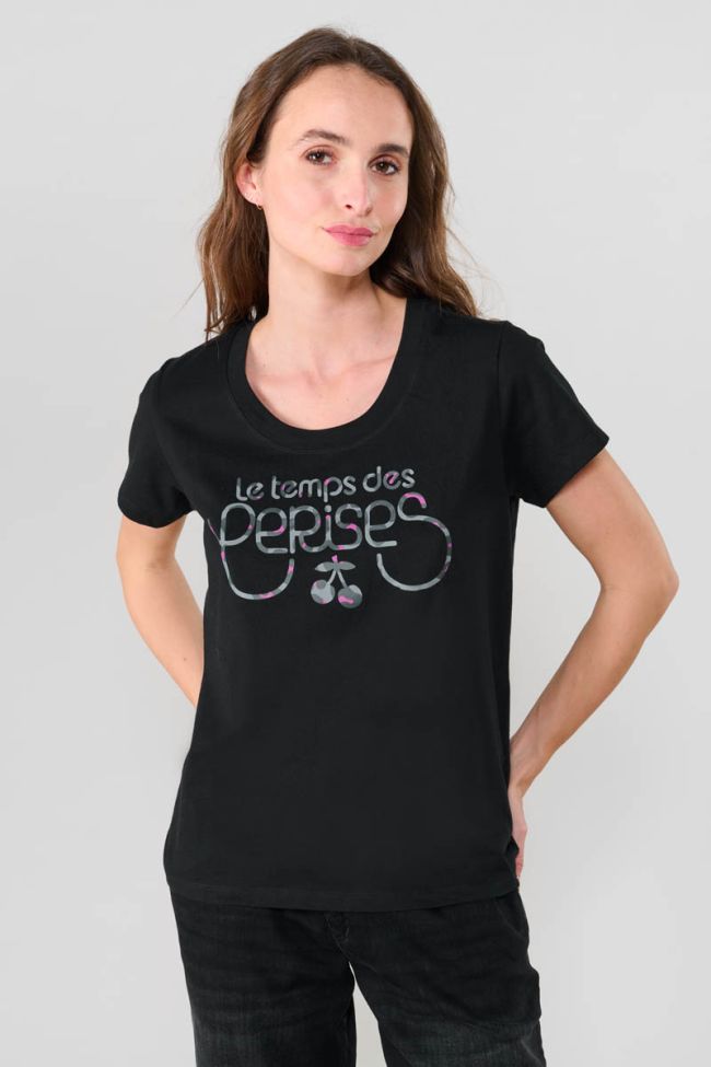 T-shirt Manet in schwarz