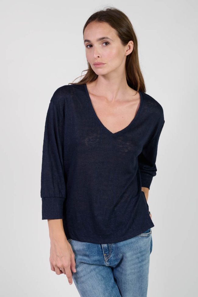 T-shirt Rondaan in blau