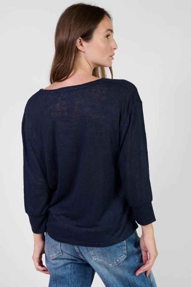 T-shirt Rondaan in blau