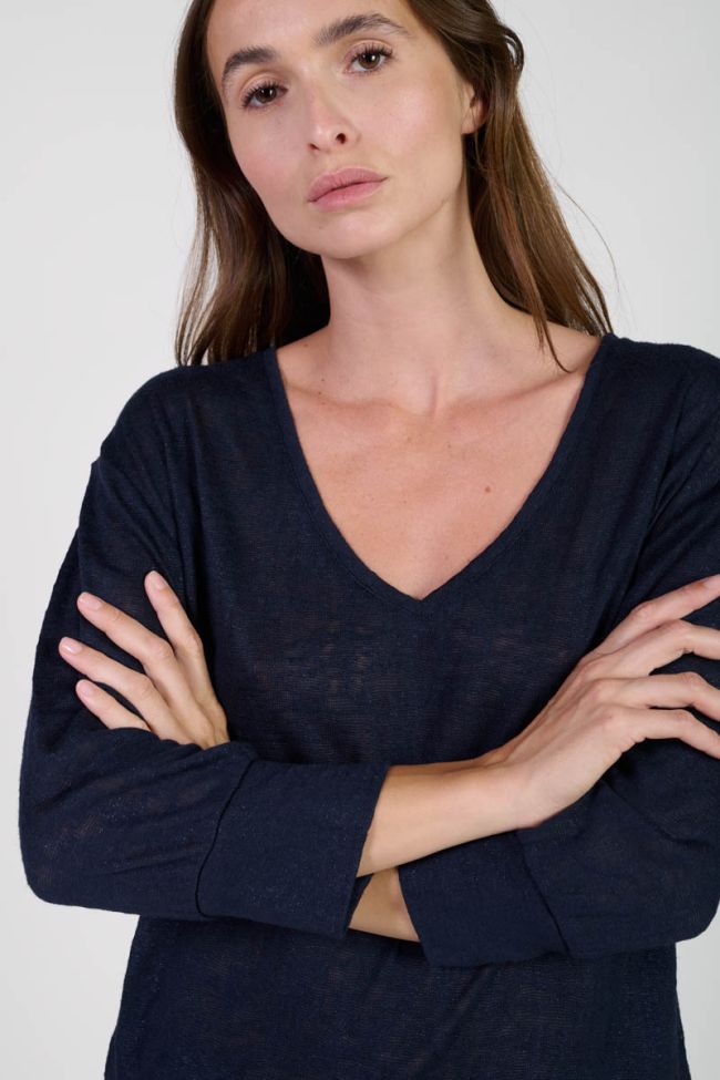 T-shirt Rondaan in blau