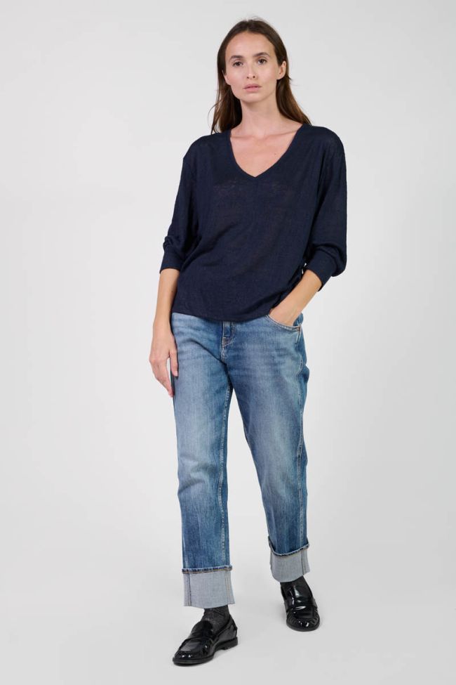 T-shirt Rondaan in blau