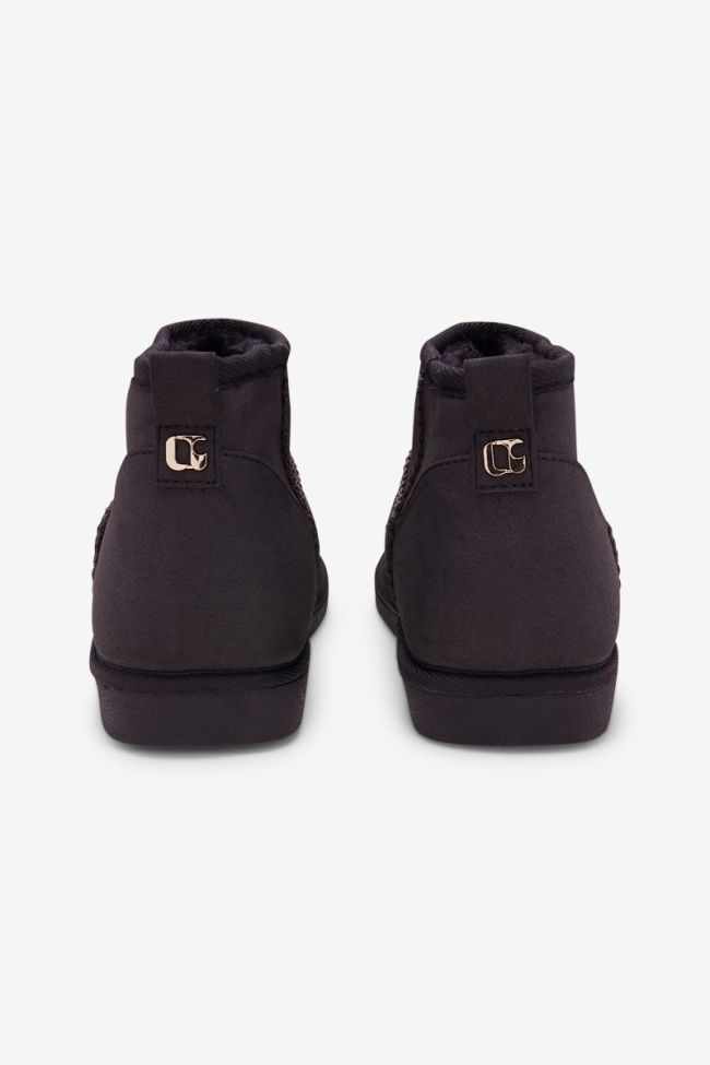 Snow Boots gefüttert in schwarz