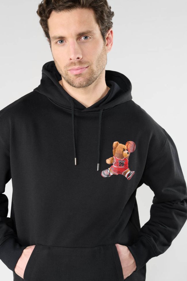 Kapuzen-sweatshirt Loro in schwarz