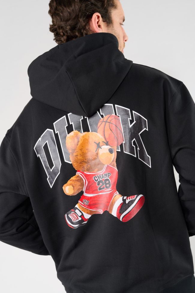 Kapuzen-sweatshirt Loro in schwarz