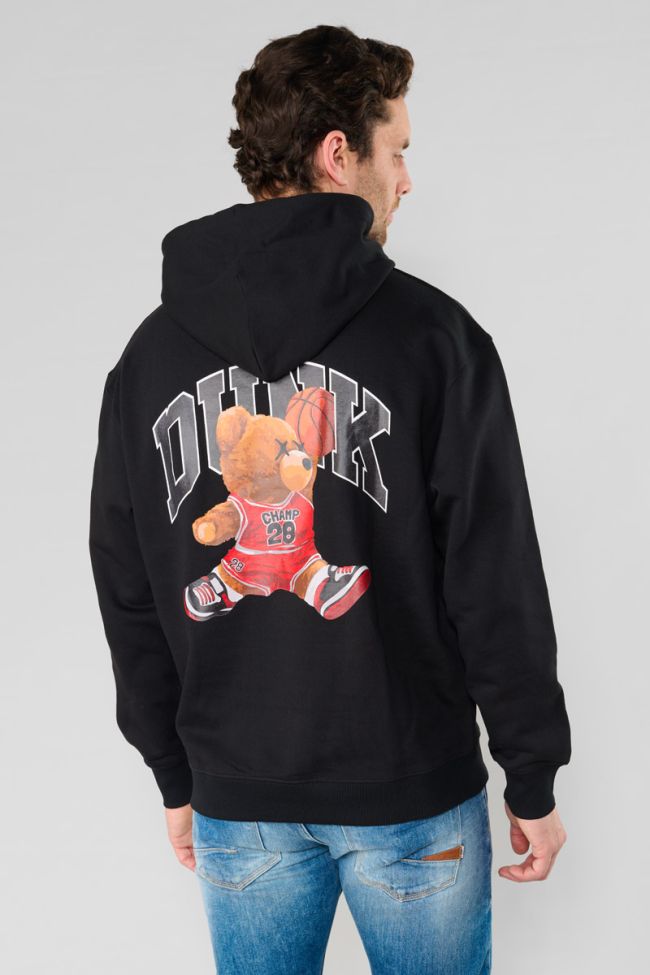 Kapuzen-sweatshirt Loro in schwarz