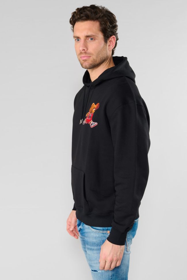 Kapuzen-sweatshirt Loro in schwarz