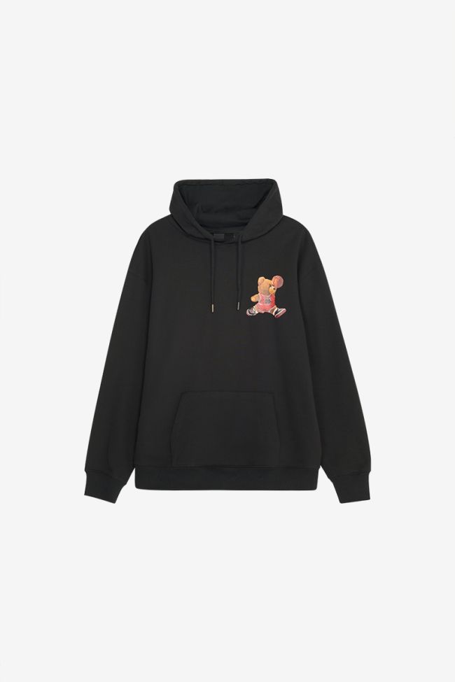 Kapuzen-sweatshirt Loro in schwarz