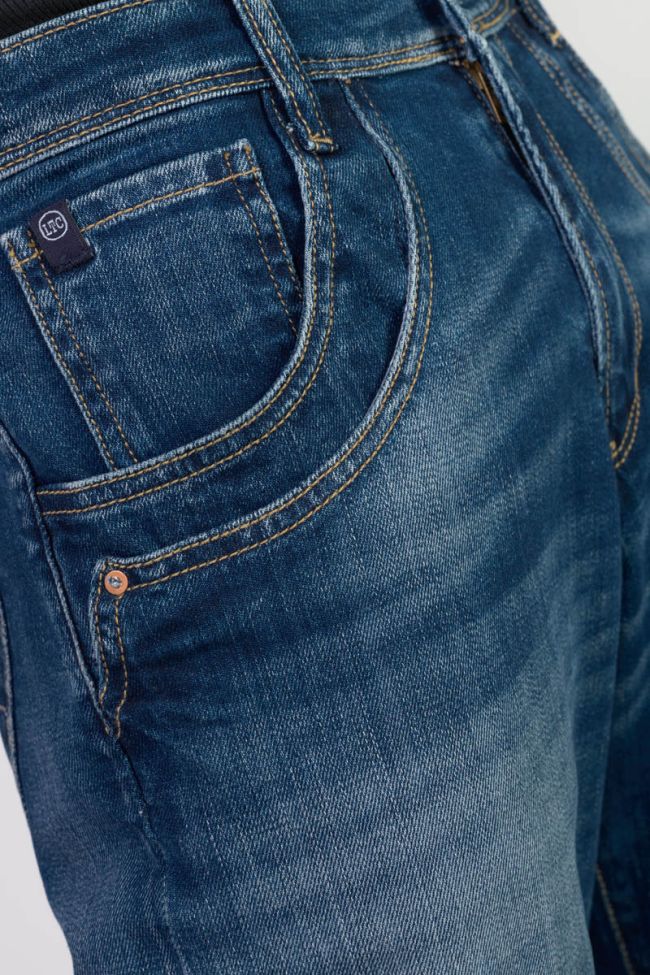 Jeans 400/28 loose Revers high waist blau Nr.2