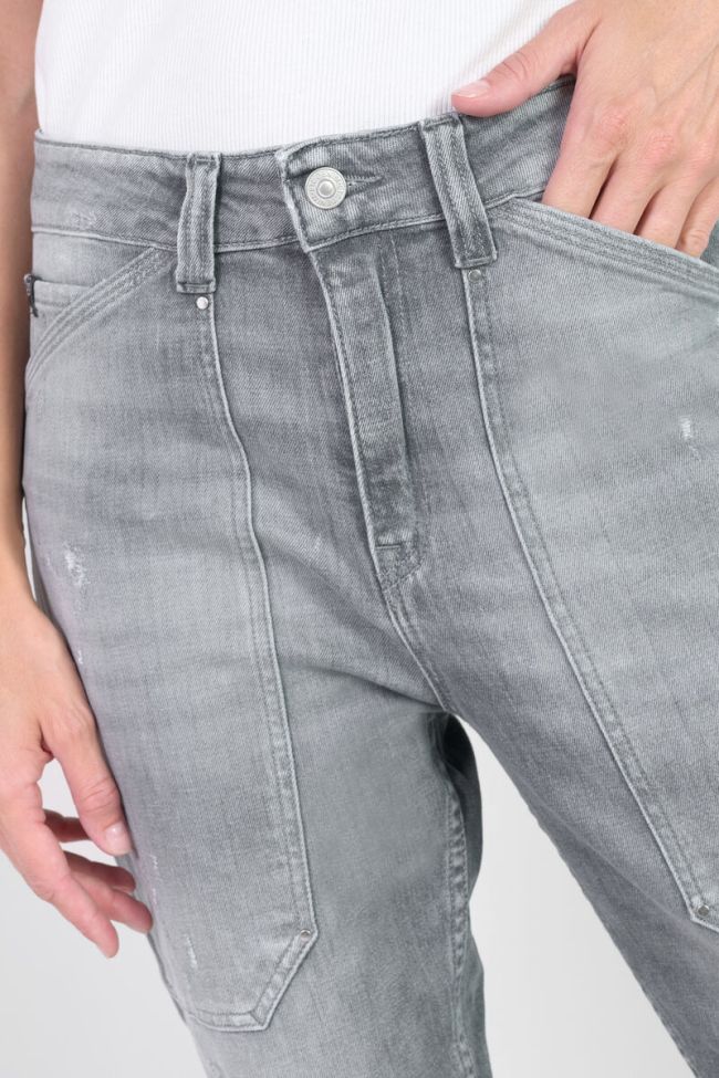 Jeans 400/60 girlfriend Union high waist destroy grau Nr.3