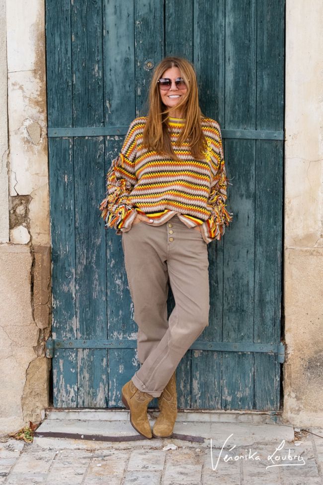 James 400/60 girlfriend von Véronika Loubry Jeans High Waist braun