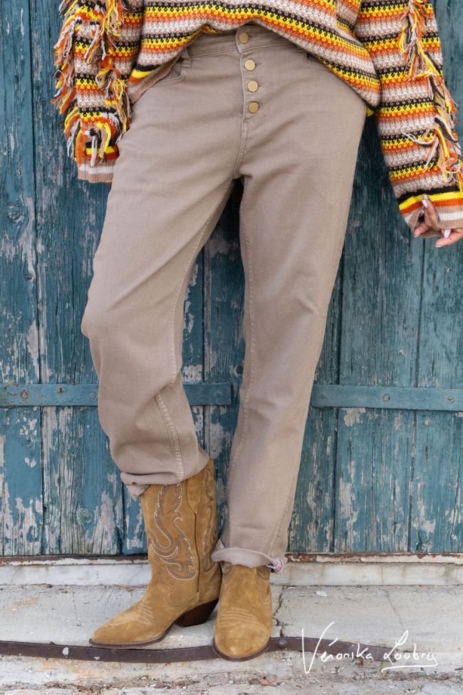 James 400/60 girlfriend von Véronika Loubry Jeans High Waist braun