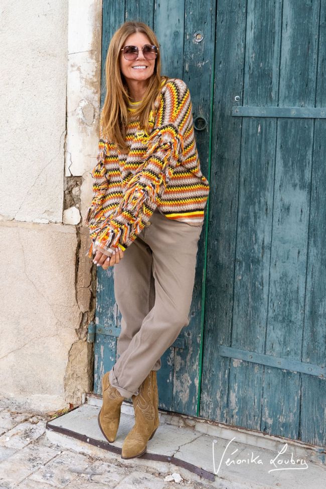 James 400/60 girlfriend von Véronika Loubry Jeans High Waist braun