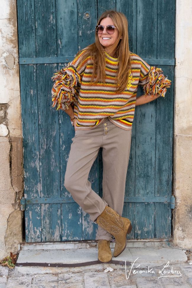 James 400/60 girlfriend von Véronika Loubry Jeans High Waist braun