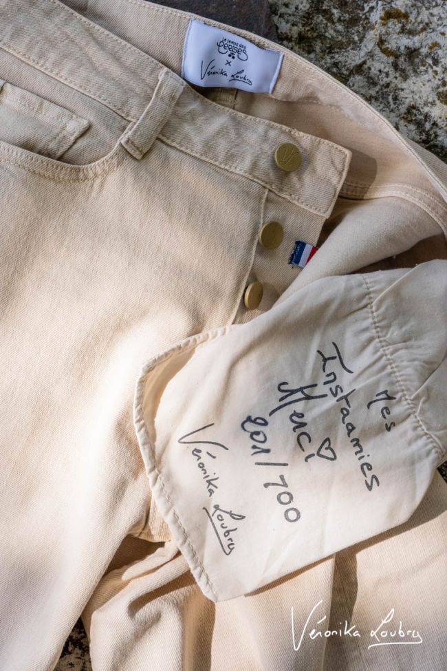 James 400/60 girlfriend von Véronika Loubry Jeans mit High Waist in Beige