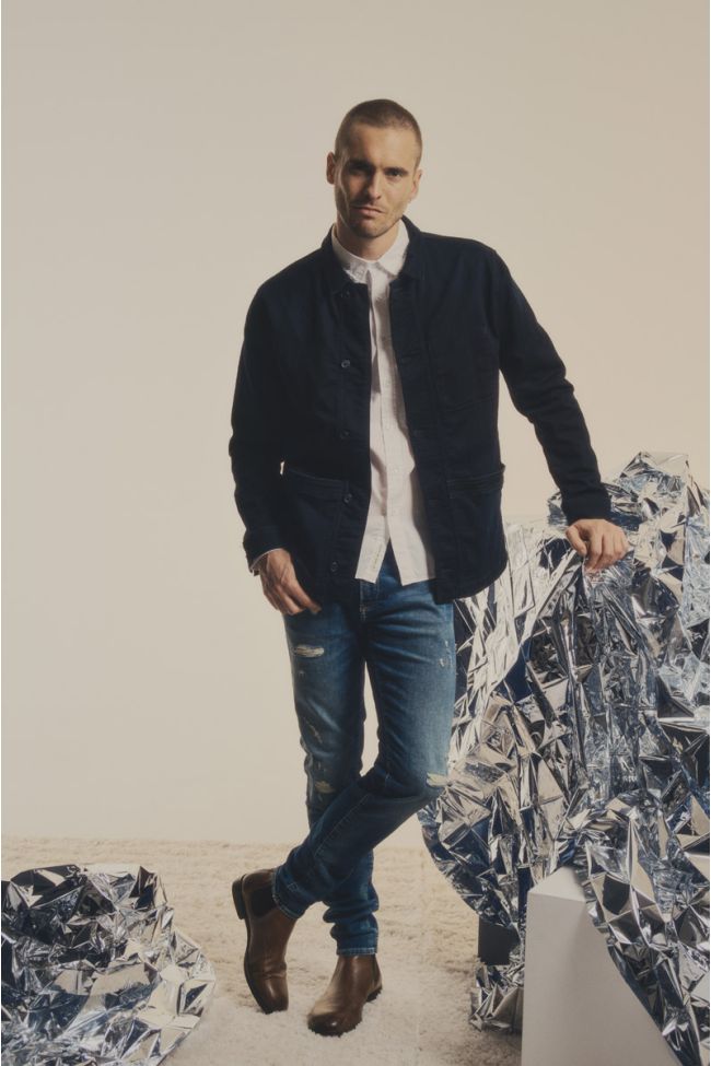 Jeans jogg 700/11 slim destroy blau Nr.3