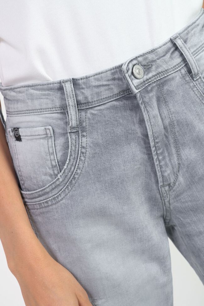 Jeans 400/28 loose Carlino High Waist destroy grau Nr. 3