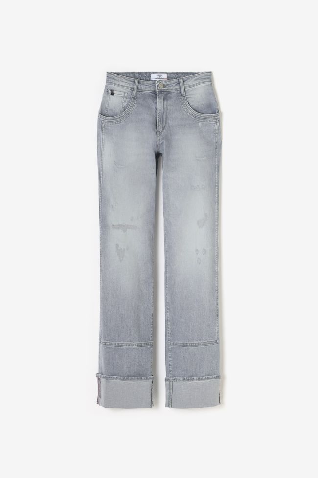 Jeans 400/28 loose Carlino High Waist destroy grau Nr. 3