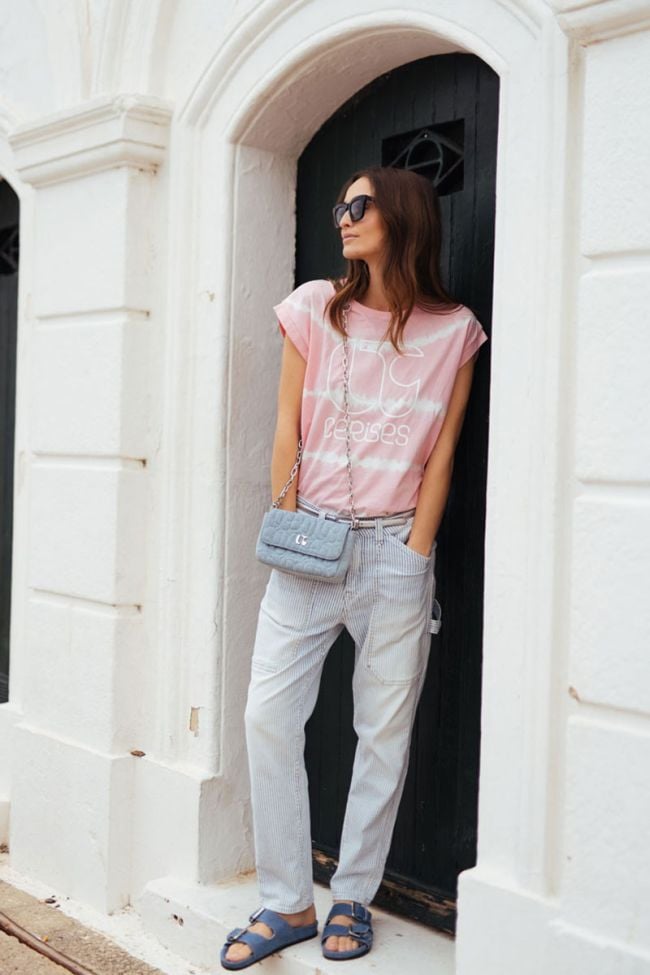 Jeans 400/60 girlfriend Union High Waist blau