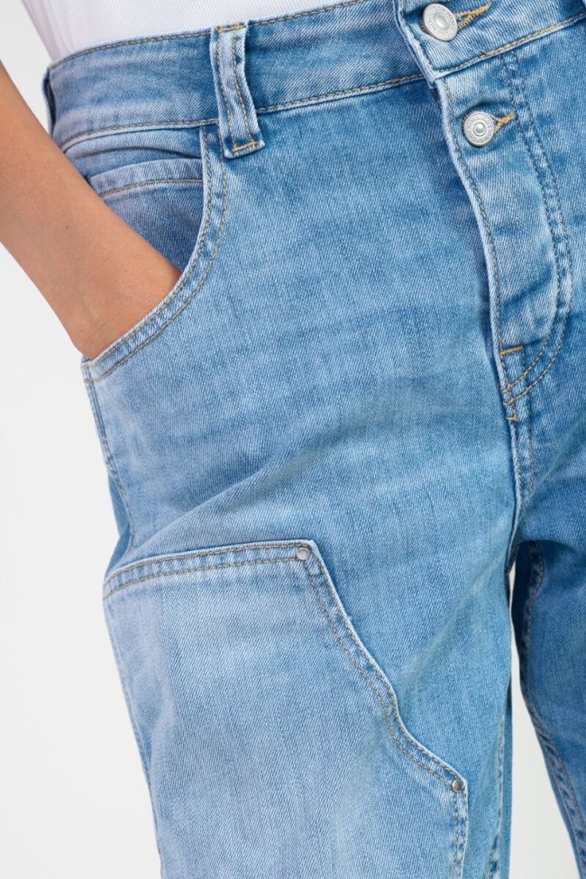 Jeans 400/60 girlfriend Work high waist blau Nr.4