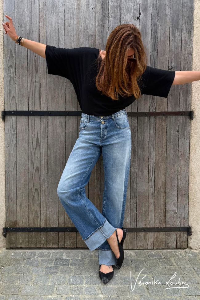 Jeans 400/28 wide leg Anastasia by Véronika Loubry high waist blau Nr.4