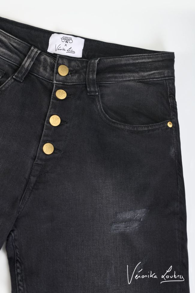 James 400/60 girlfriend by Véronika Loubry high-waisted jeans scharwz 