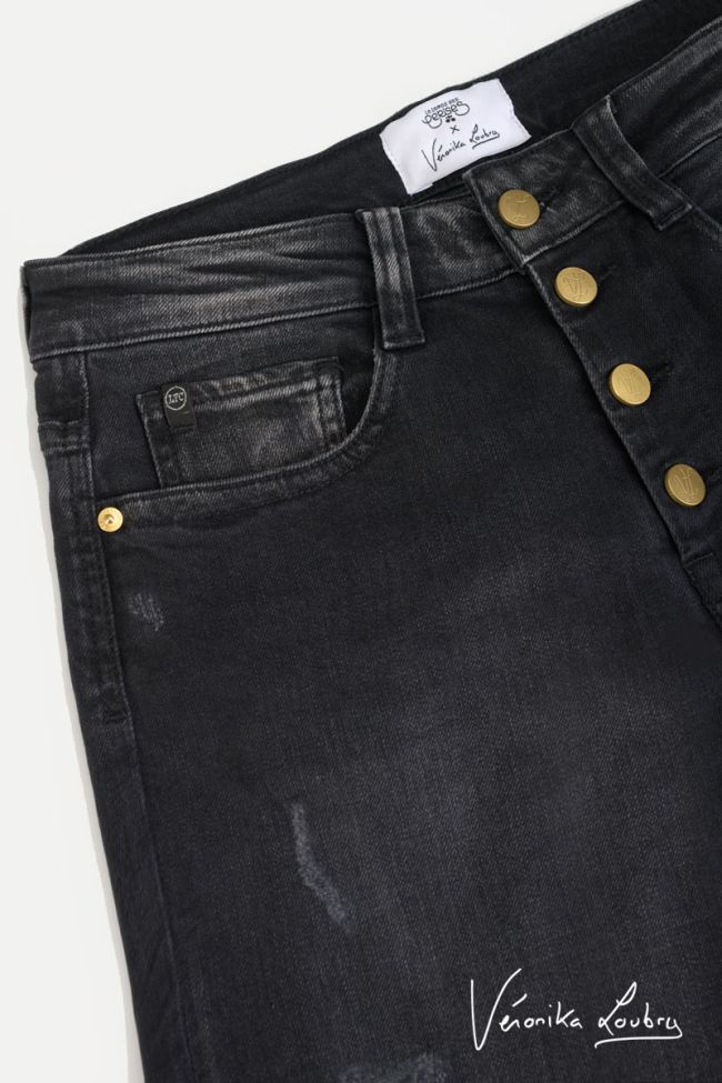 James 400/60 girlfriend by Véronika Loubry high-waisted jeans scharwz 