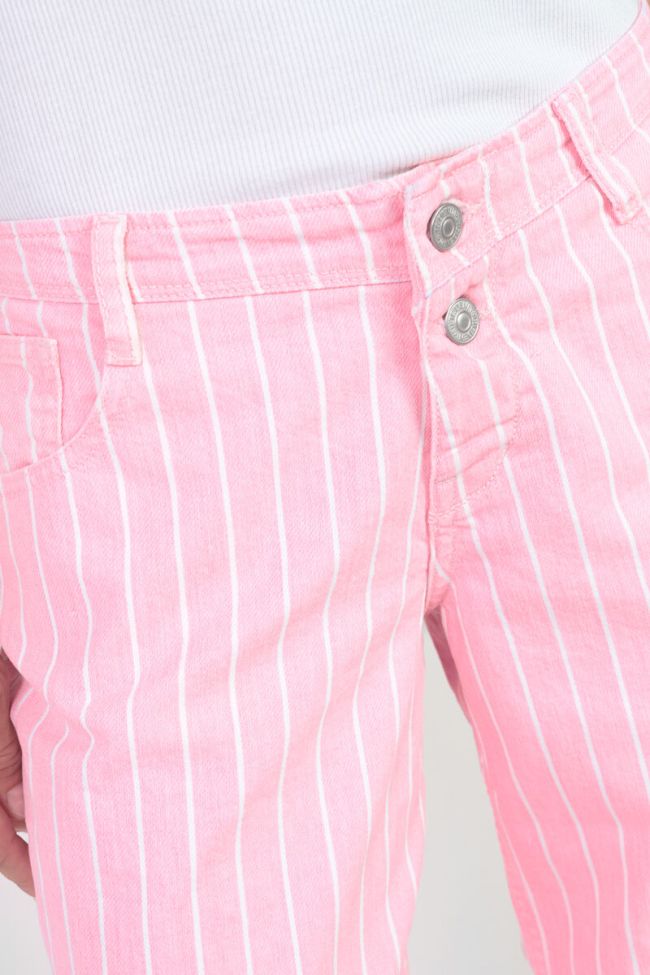 Jeans wide leg Lauryn rosa gestreift