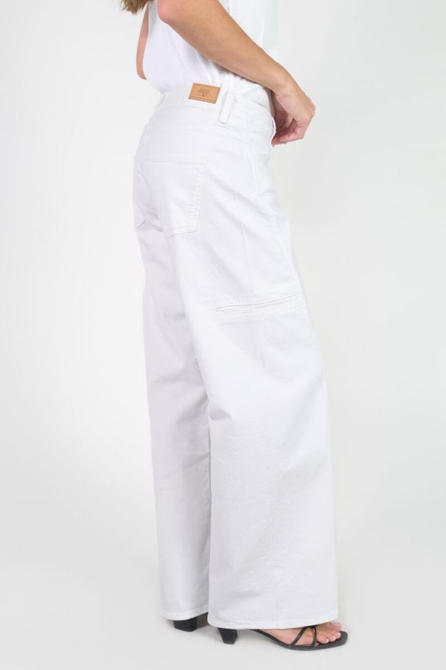 Jeans wide leg Lauryn Weiß