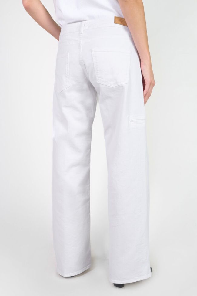 Jeans wide leg Lauryn Weiß