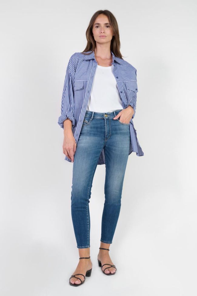 Jeans pulp slim Pefki high waist 7/8 blau Nr.3