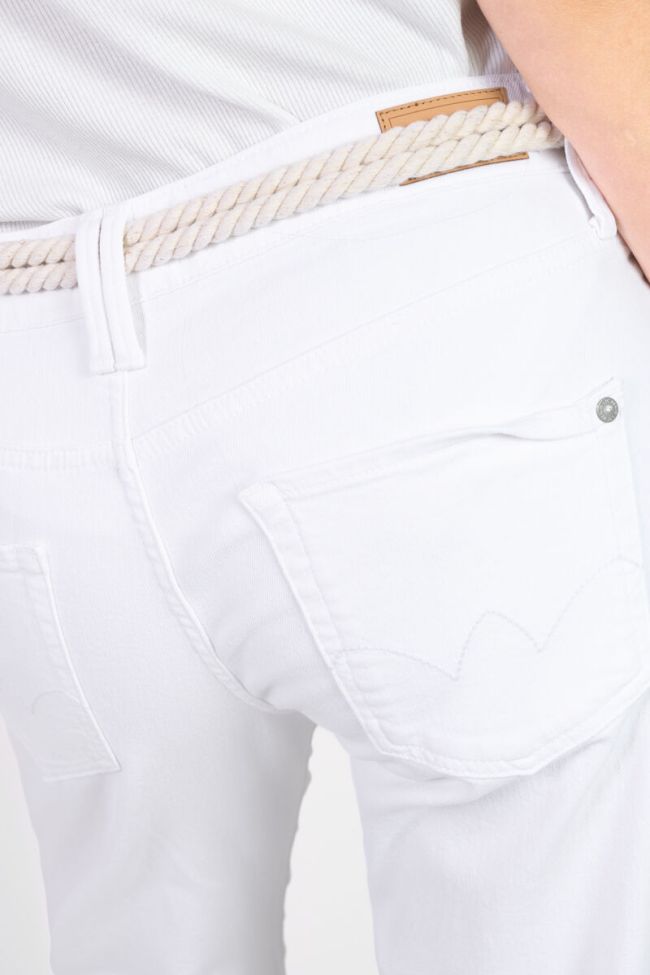 Jeans Priska high waist 7/8 weiß