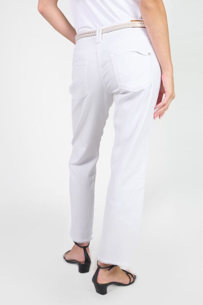 Jeans Priska high waist 7/8 weiß