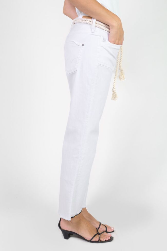 Jeans Priska high waist 7/8 weiß