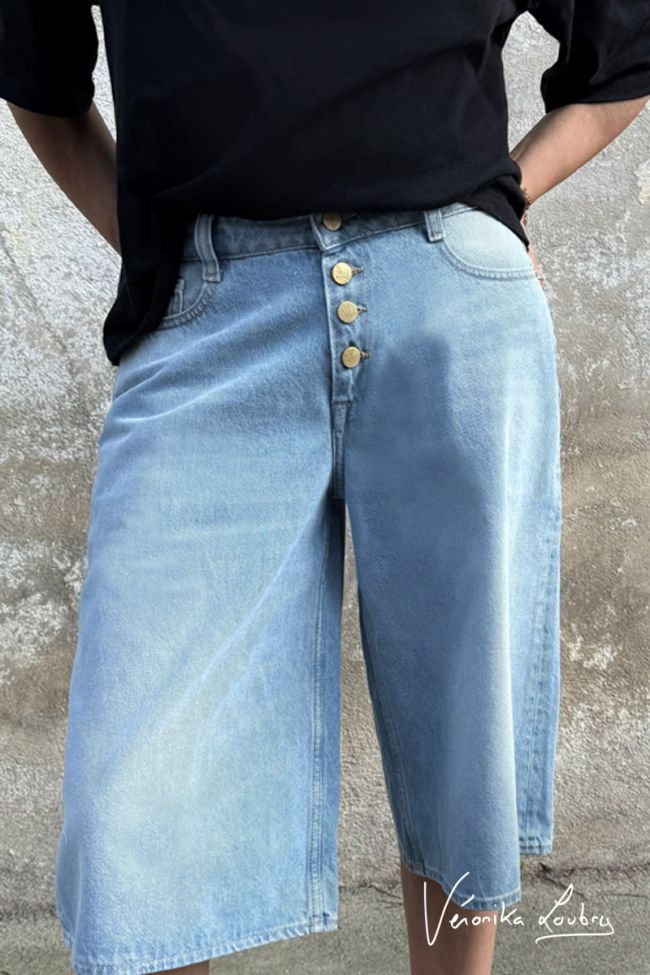 Vanessa blau denim Bermuda shorts by Véronika Loubry