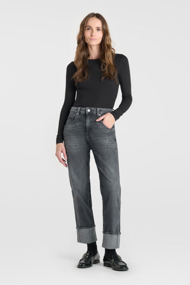 Jeans 400/60 girlfriend Jama high waist grau Nr.1