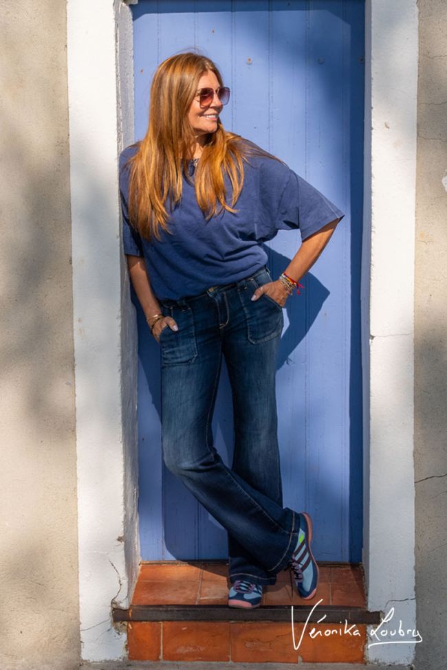 Constance Flare von Véronika Loubry Blaue Jeans Nr.2