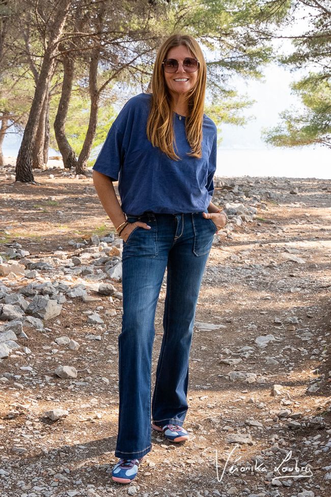 Constance Flare von Véronika Loubry Blaue Jeans Nr.2