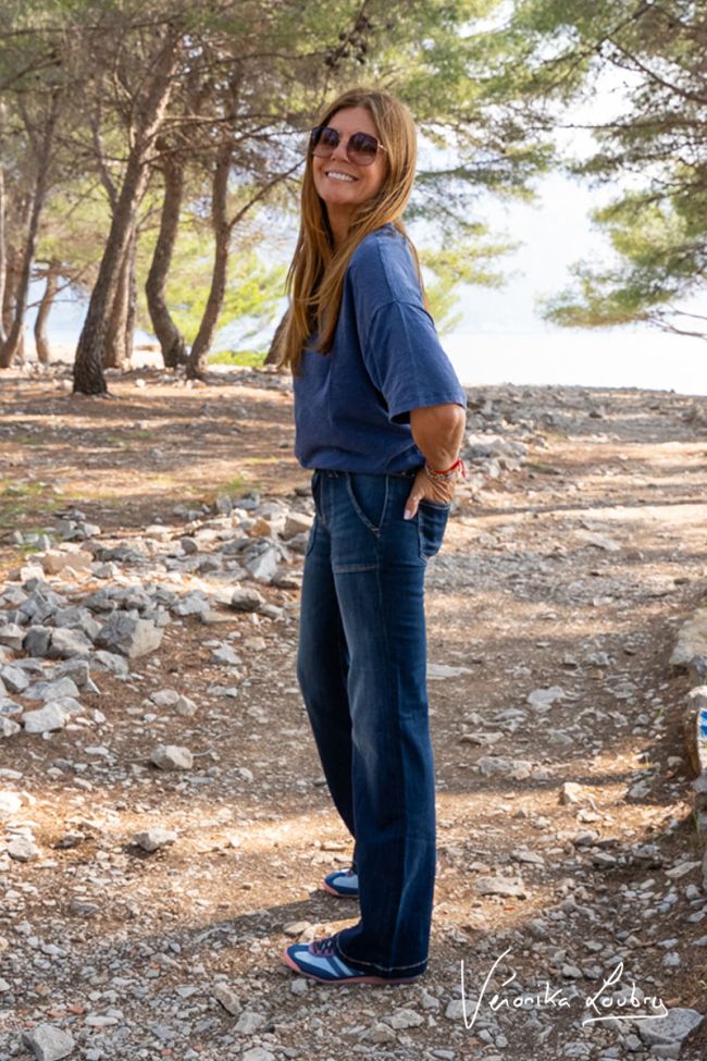 Constance Flare von Véronika Loubry Blaue Jeans Nr.2