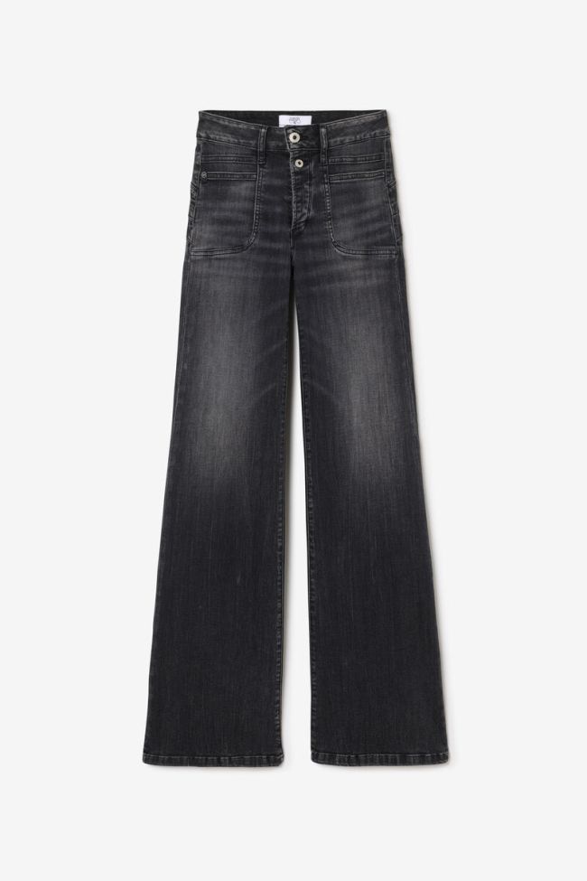 Jeans pulp flare Hooks high waist schwarz Nr.1