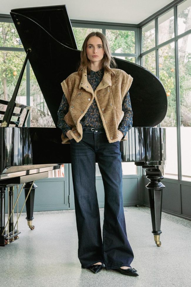 Jeans wide leg Lauryn jab blau-schwarz Nr.1