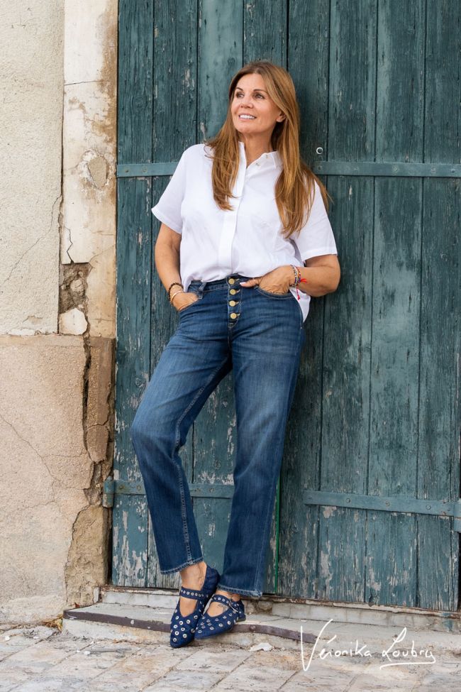 James 400/60 girlfriend by Véronika Loubry high-waisted jeans blau Nr.2