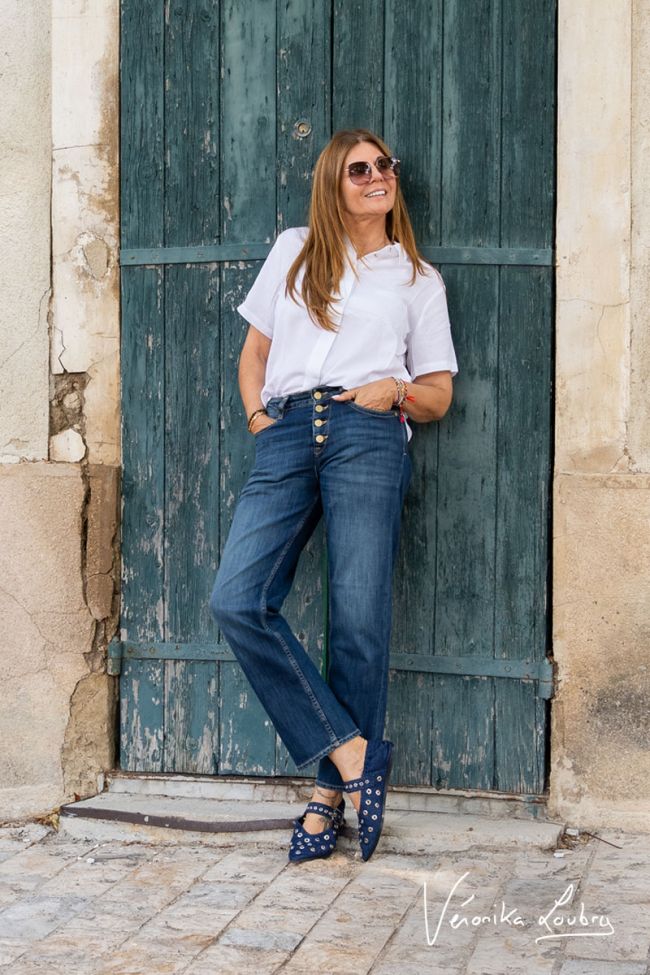 James 400/60 girlfriend by Véronika Loubry high-waisted jeans blau Nr.2