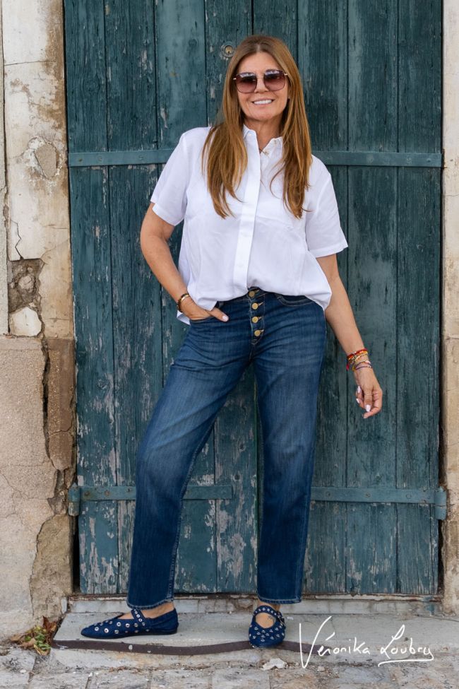 James 400/60 girlfriend by Véronika Loubry high-waisted jeans blau Nr.2