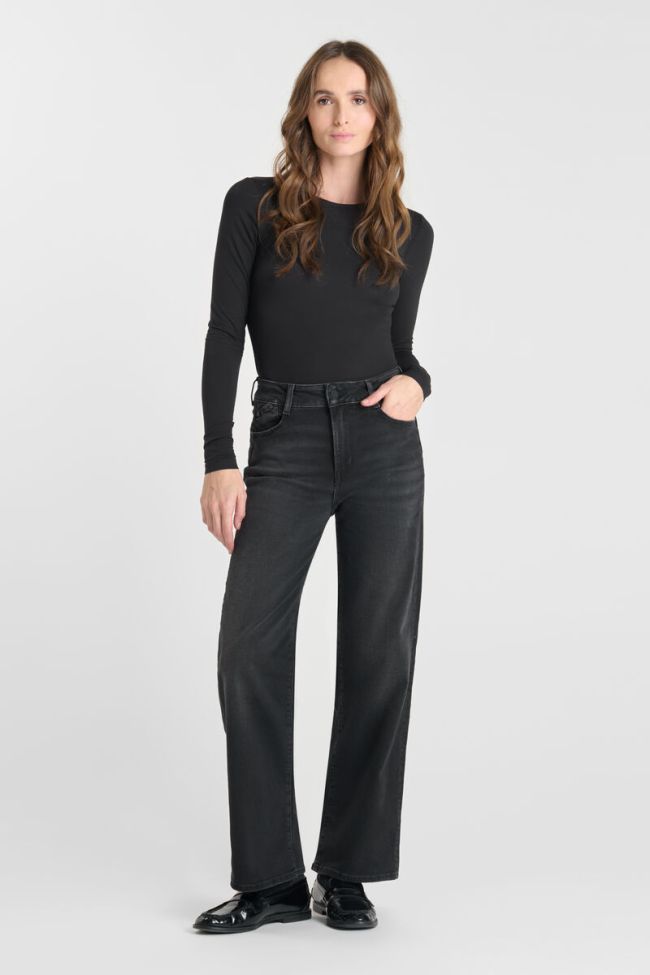 Jeans pulp wide leg high waist 7/8 schwarz Nr.1