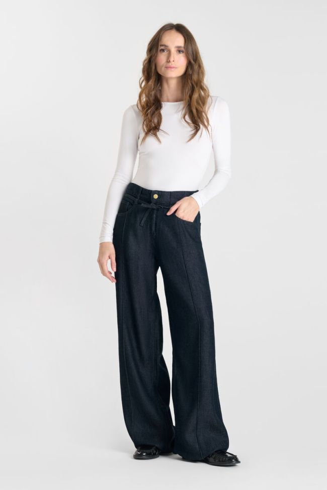 Jeans Wide Leg Scotty High Waist Tencel blau