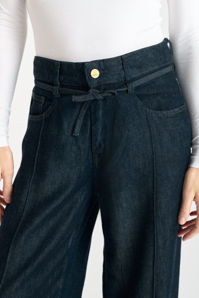 Jeans Wide Leg Scotty High Waist Tencel blau