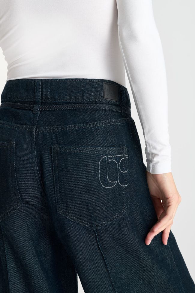 Jeans Wide Leg Scotty High Waist Tencel blau